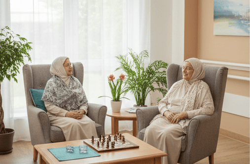 أنشطة اجتماعية وترفيهية للمسنين